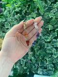 Chakra dragonfly chipped bracelet