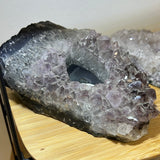 Amethyst druze tea light