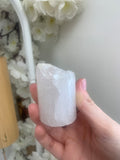 Clear quartz cylinder