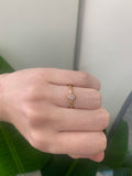 Gold round ring