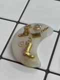 Gold charm pendants