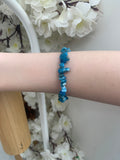 Apatite chip bracelet