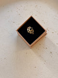 Black Onyx Lotus Ring