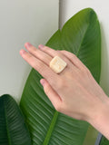 Marble Resin Ring Cream