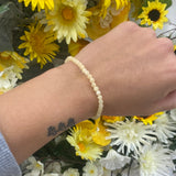 Aragonite XS bead bracelet