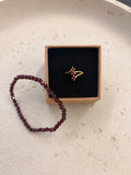 Garnet tripple ring
