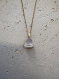 Gold agate necklace