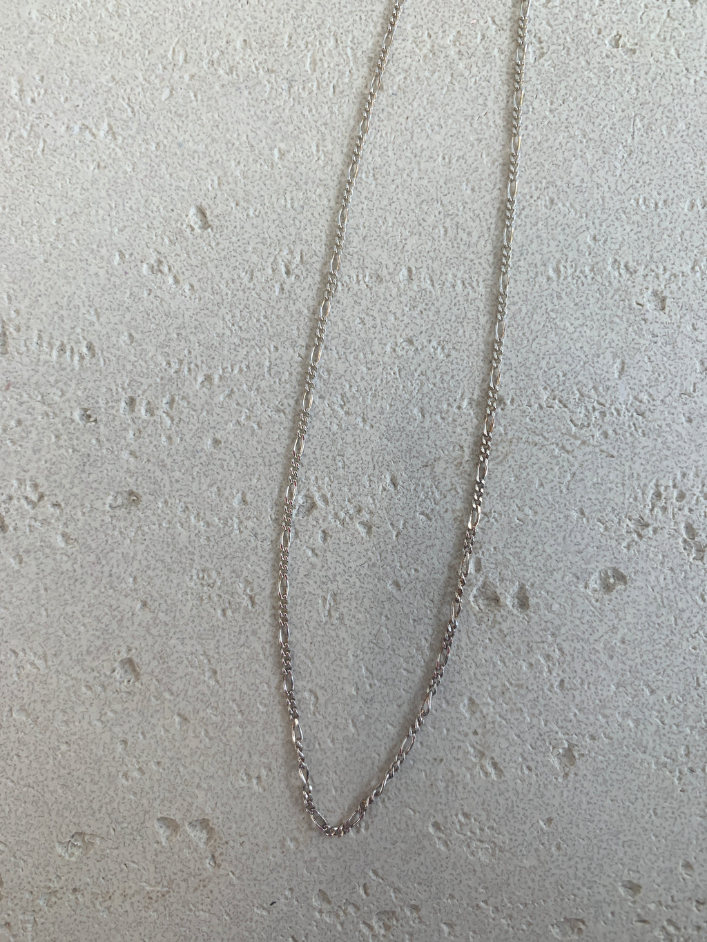 16” Sterling silver figaro chain