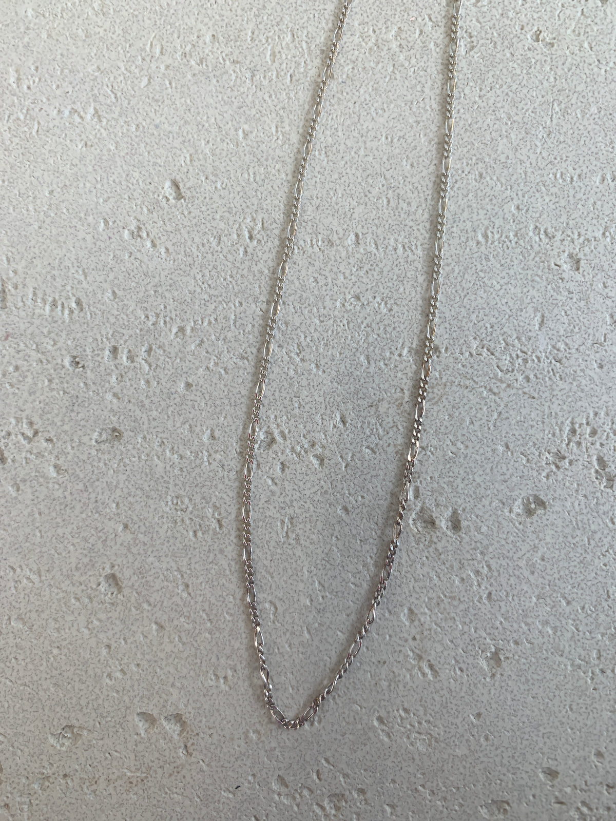 16” Sterling silver figaro chain