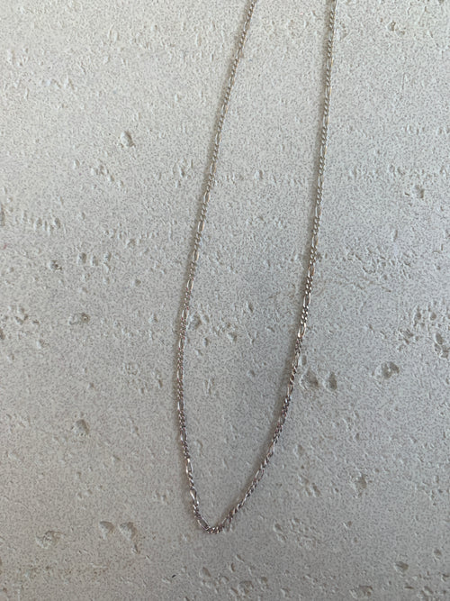 16” Sterling silver figaro chain