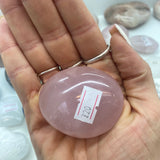 Rose quartz palmstone