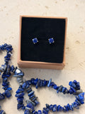 Lapis lazuli studs