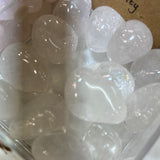 Clear quartz tumble