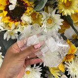 Clear quartz coasters