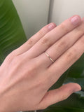 Sterling silver thin band