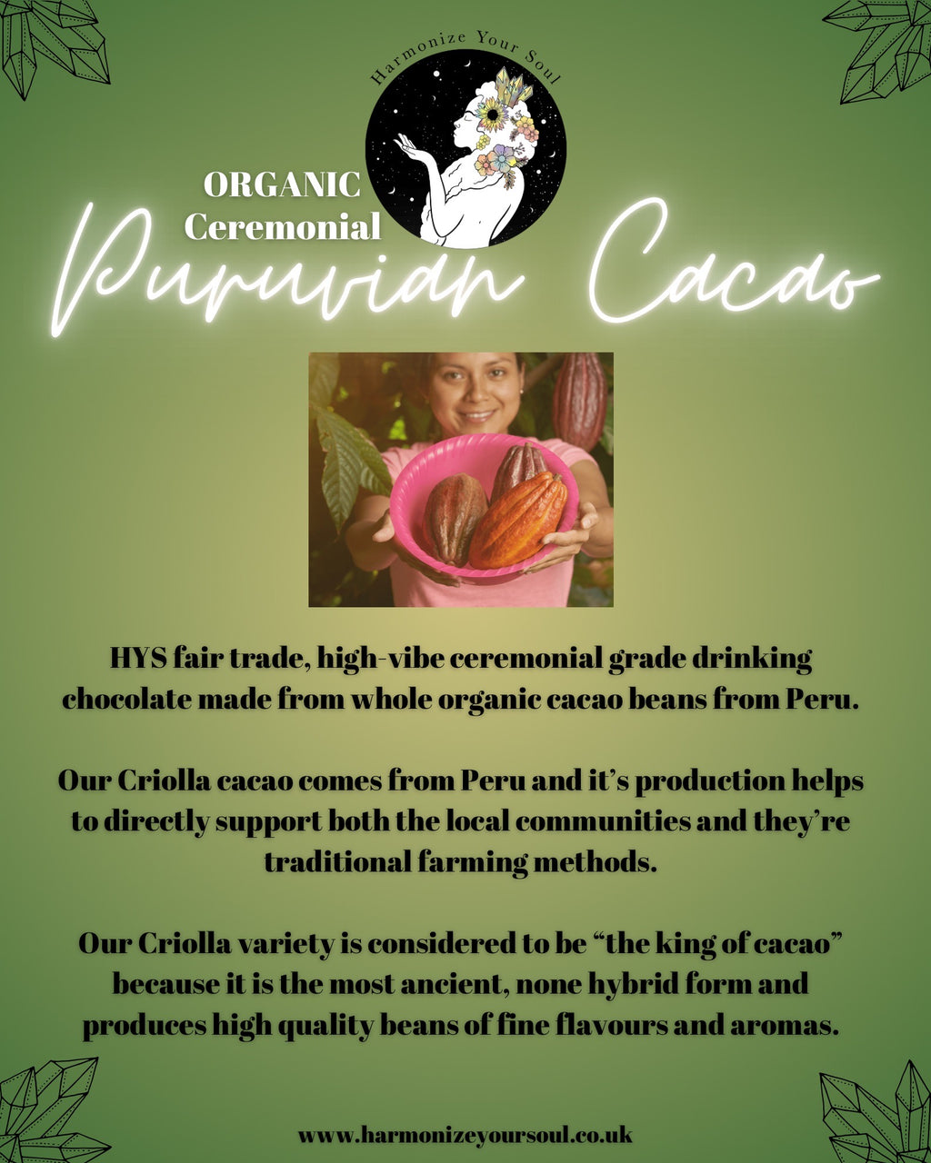 Ceremonial grade cacao
