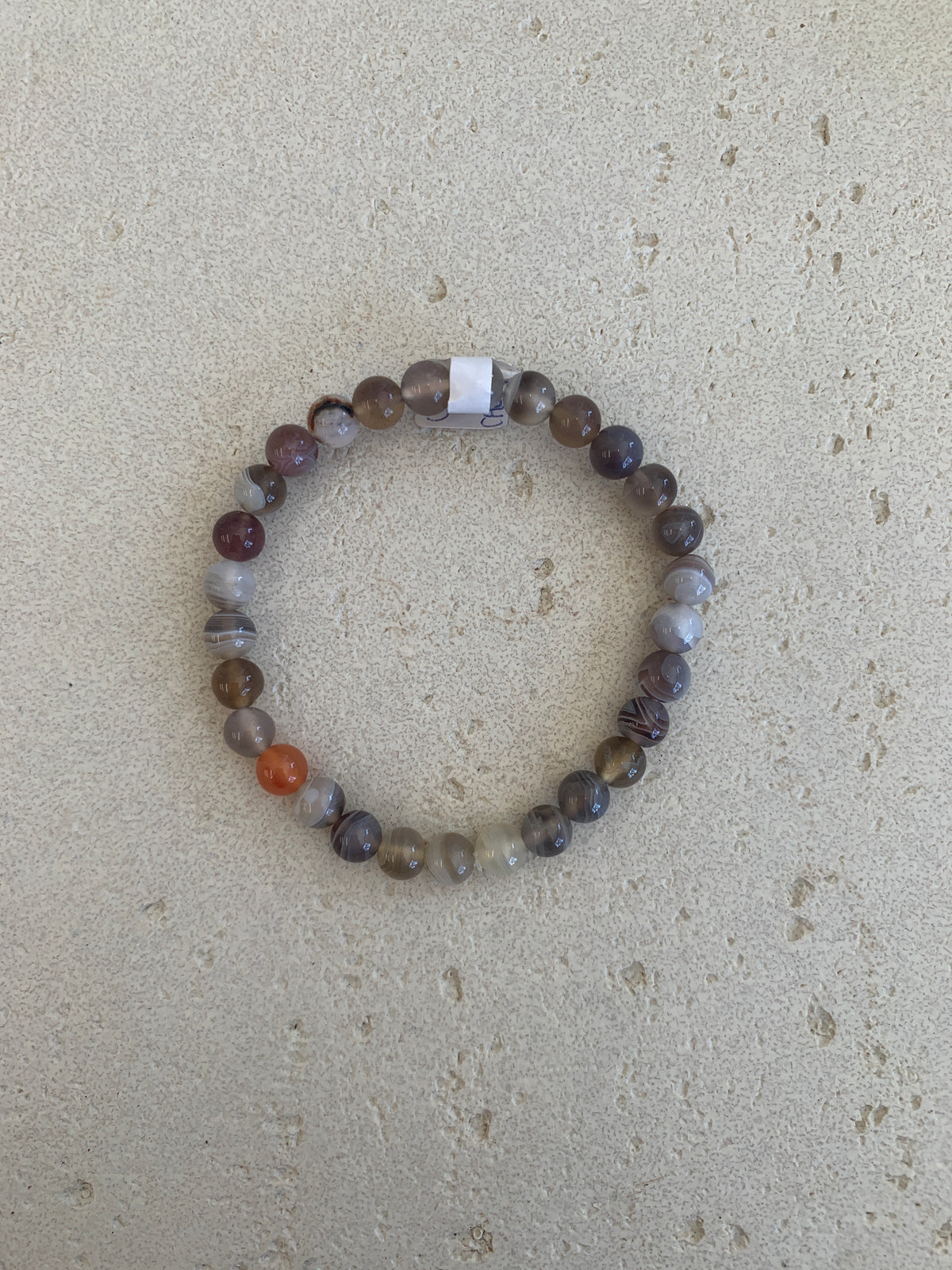 Botswana Agate M bead bracelet