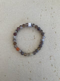 Botswana Agate M bead bracelet