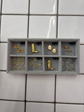 Gold charm pendants
