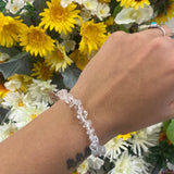 Clear quartz chip bracelet