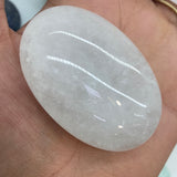 Clear quartz palmstone