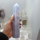 Blue calcite point