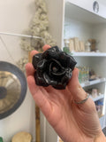 Black lotus incense holder