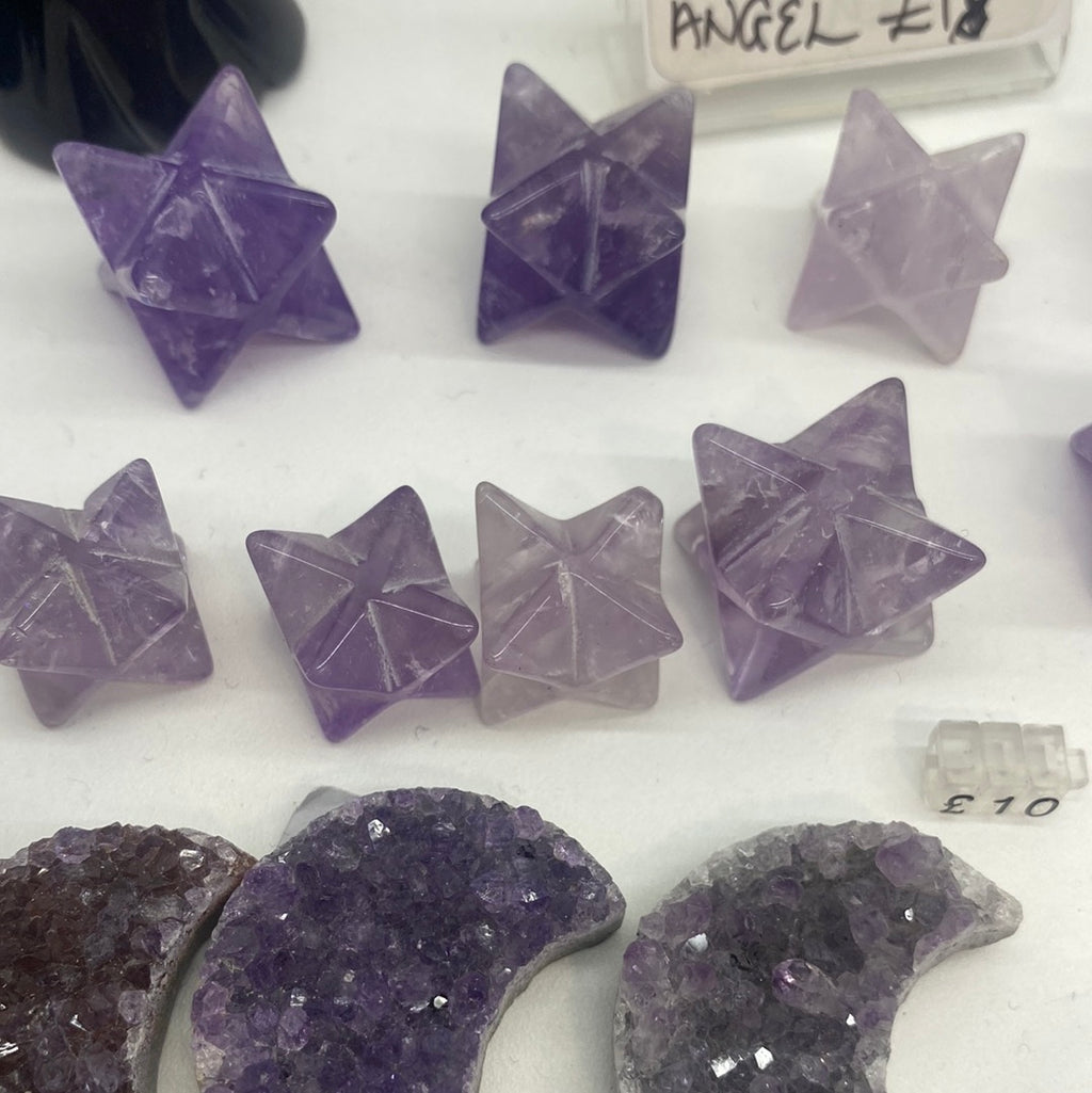 Amethyst merkaba star