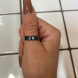 Hematite flat ring
