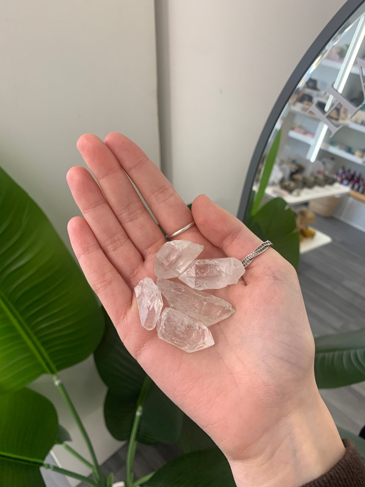 Clear quartz points