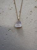 Gold agate necklace