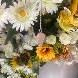 Rose quartz pendulum