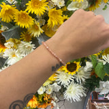Pink Moonstone facet bracelet