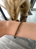Smoky Quartz Smooth Bracelet