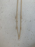 Gold pear drop chain