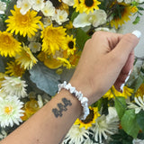 Howlite chipped bracelet
