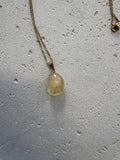 Gold citrine necklace