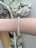 Clear quartz bead bracelet