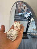 Howlite cube