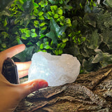 Clear quartz cluster holder