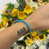 Turquoise bead bracelet