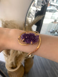 Amethyst Cluster Bangle