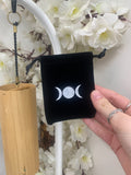 Black moon velvet pouch