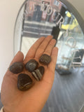 Black banded agate tumble