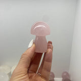 Rose quartz mushroom