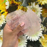 Rose quartz coasters