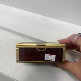 Burgandy jewellery box S