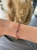 Pink Tourmaline Facet Bracelet