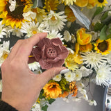 Pink lotus ceramic holder