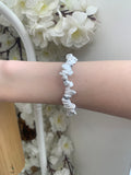 Howlite chipped bracelet